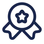 Medal Ribbons Star SVG Icon